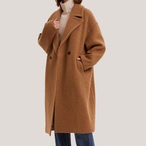 double breasted coat - oversized small
